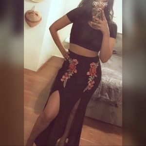 Black Festival Skirt